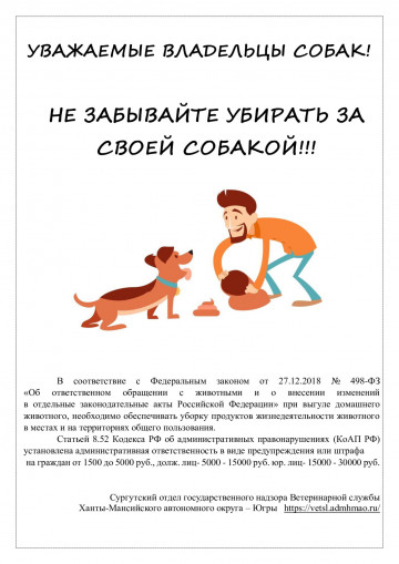 Требования к выгулу домашних животных!